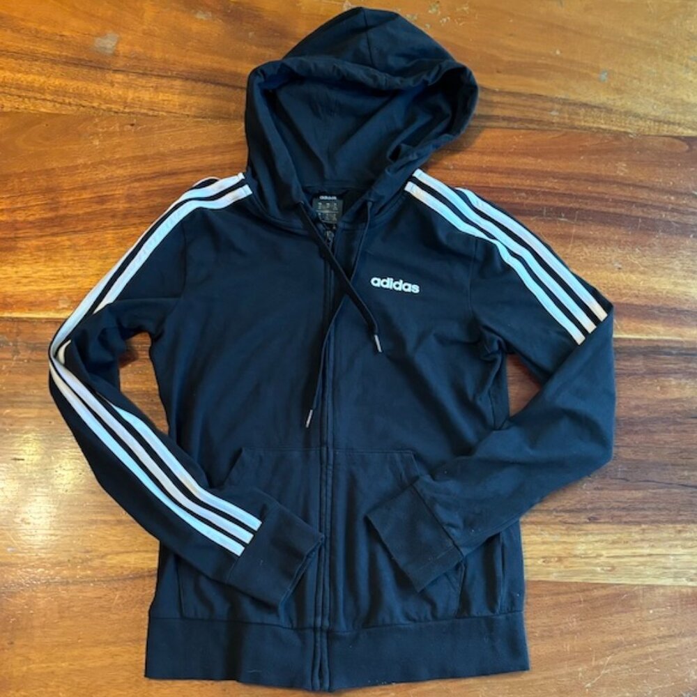 Adidas Track Jacket/Hoodie - Black - XS